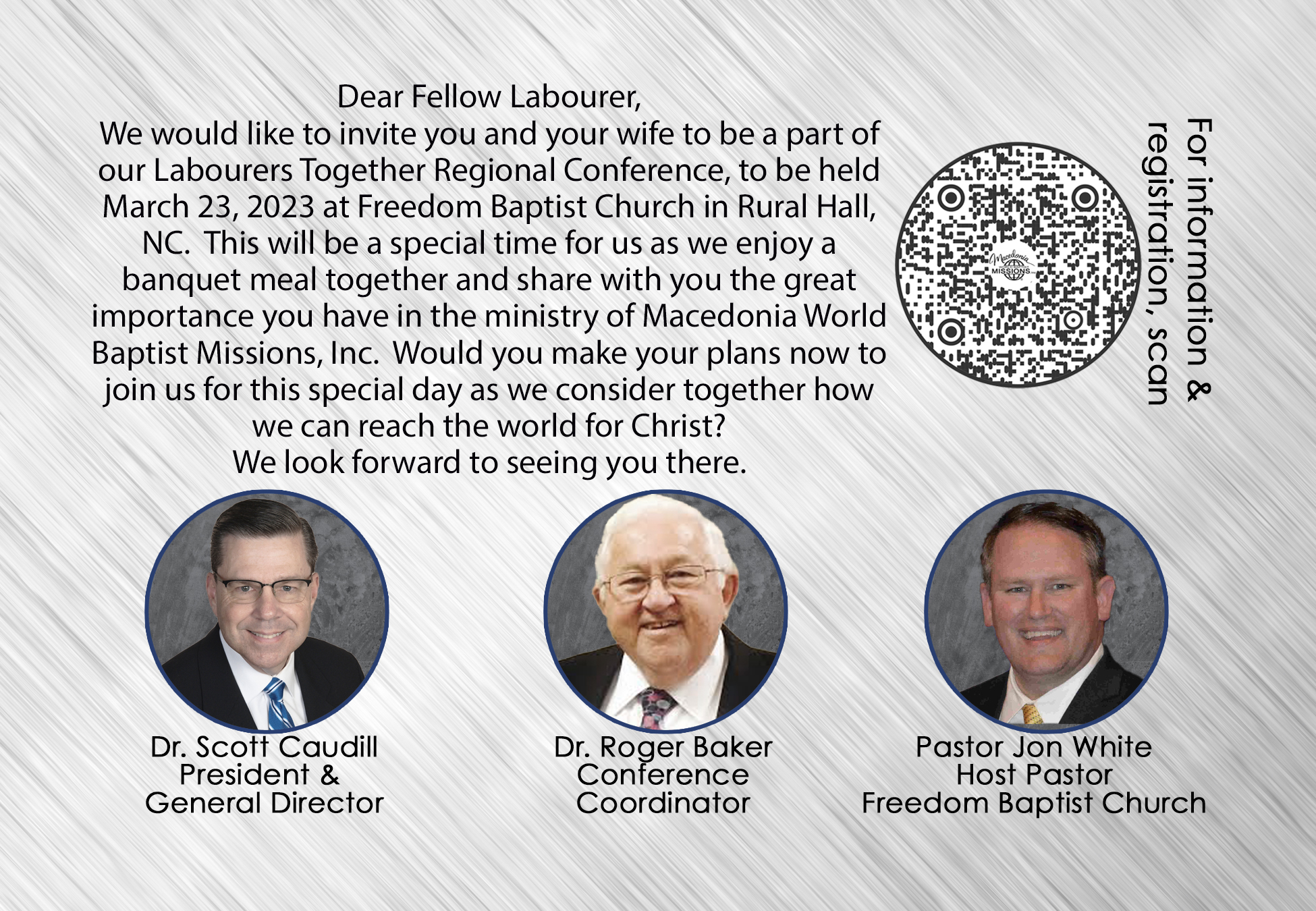 Together Macedonia World Baptist Missions Inc   LT Invite Card Back Copy 