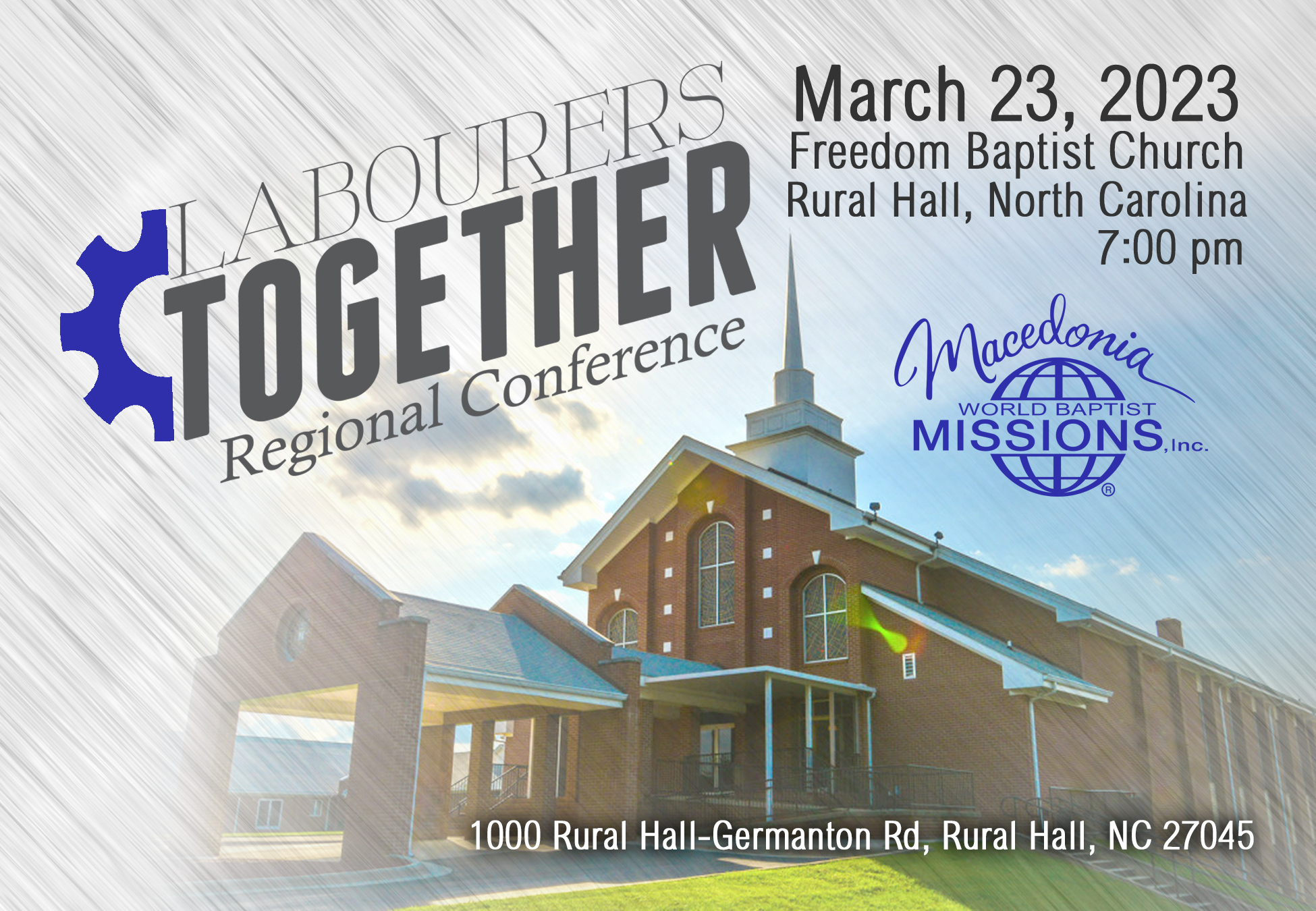 Together Macedonia World Baptist Missions Inc   LT Invite Card Front 